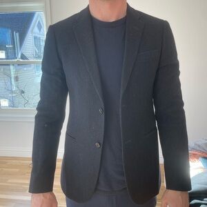 Uniqlo pinstriped blazer